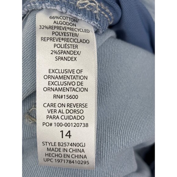 Democracy Ab Solution High Rise Cropped Flare Jean Embroidered Hem 14 NEW - Picture 6 of 7